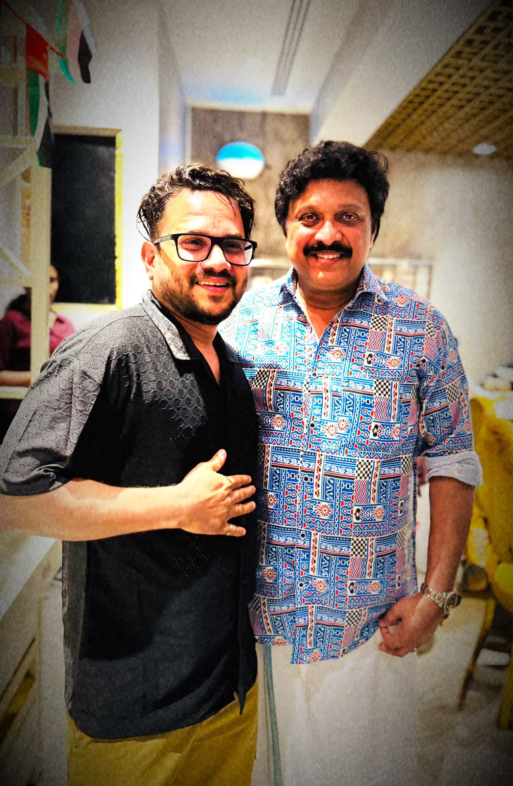 Shameem CP with K. B. Ganesh Kumar Shameem (@nk.vlog_official) with Kerala Transport Minister K. B. Ganesh Kumar.