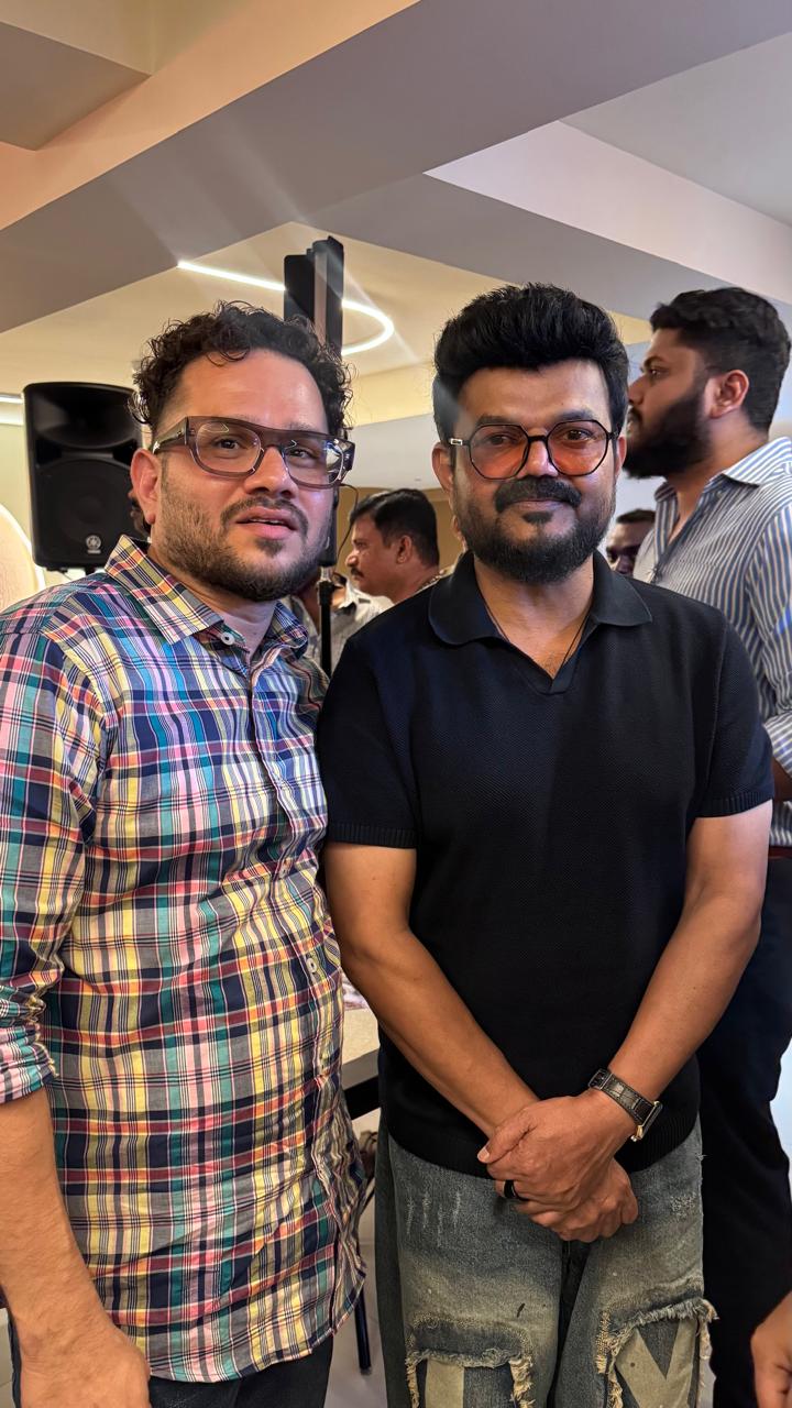 Shameem CP with Nadirshah Shameem (@nk.vlog_official) with Malayalam film director Nadirshah.